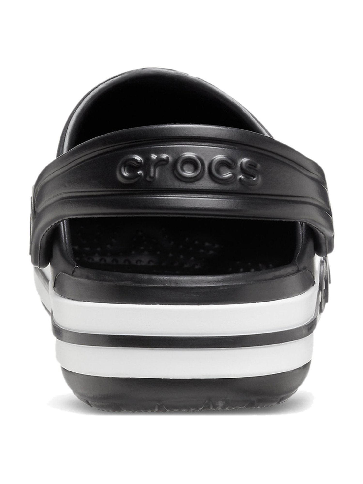 Crocs Kids Bayaband Black Back Strap Clogs
