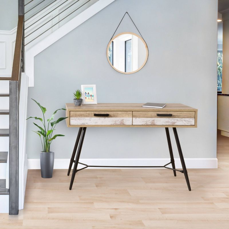 Aurora Entryway Table Beige/White - CorLiving