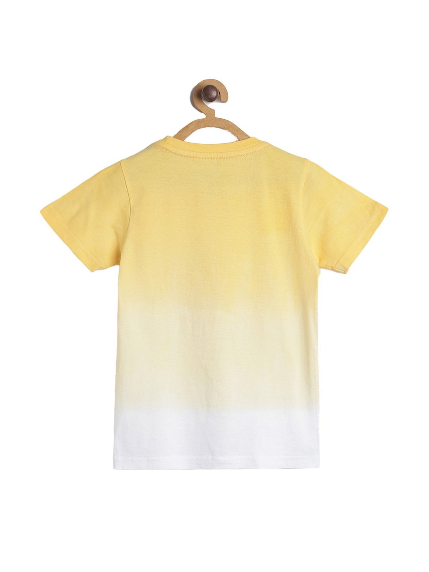 Tales & Stories Kids Yellow & White Embroidered  T-Shirt
