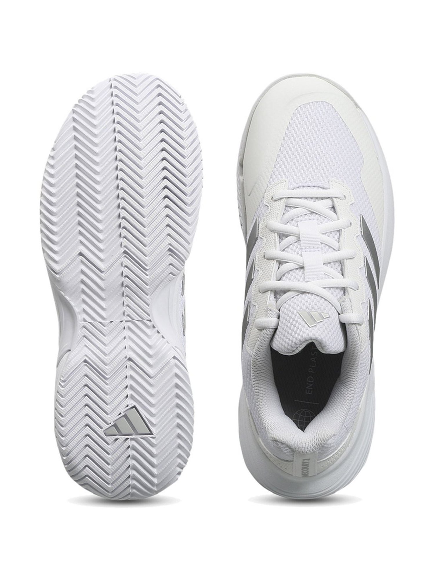Adidas Women's GameCourt 2 White Tennis Shoes