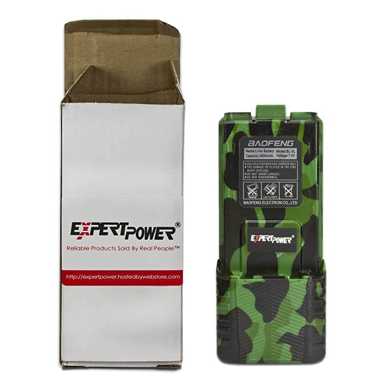Baofeng Extended True Capacity Battery (Model: BL-5L, 3800 mAh, Camouflage)