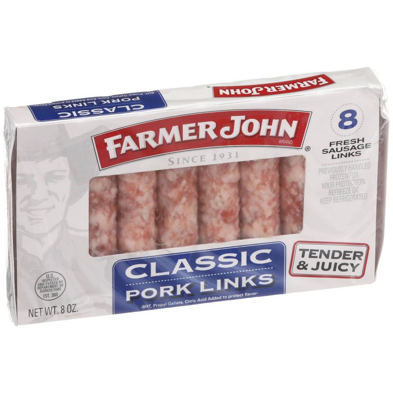 Farmer John Classic Pork Sausage Links - 8oz/8ct