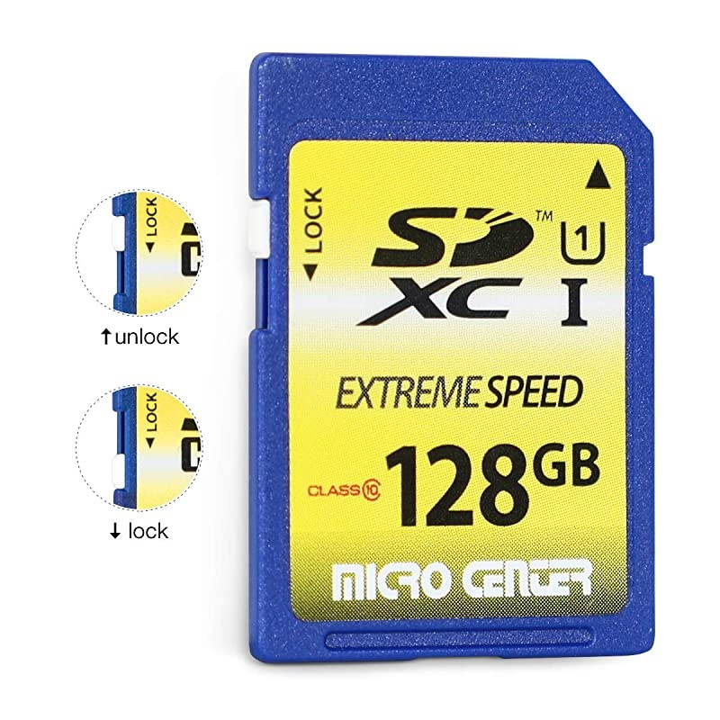 Center 128GB SD Card SDXC Class10 Flash Memory Card