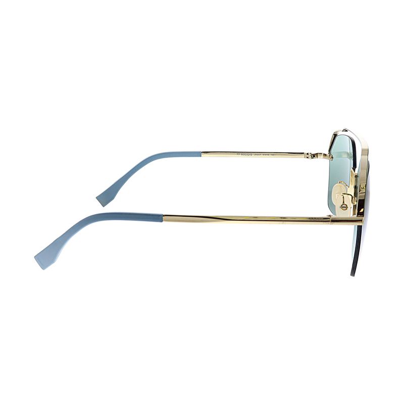 Fendi  J5G O7 Unisex Square Sunglasses Gold 61mm