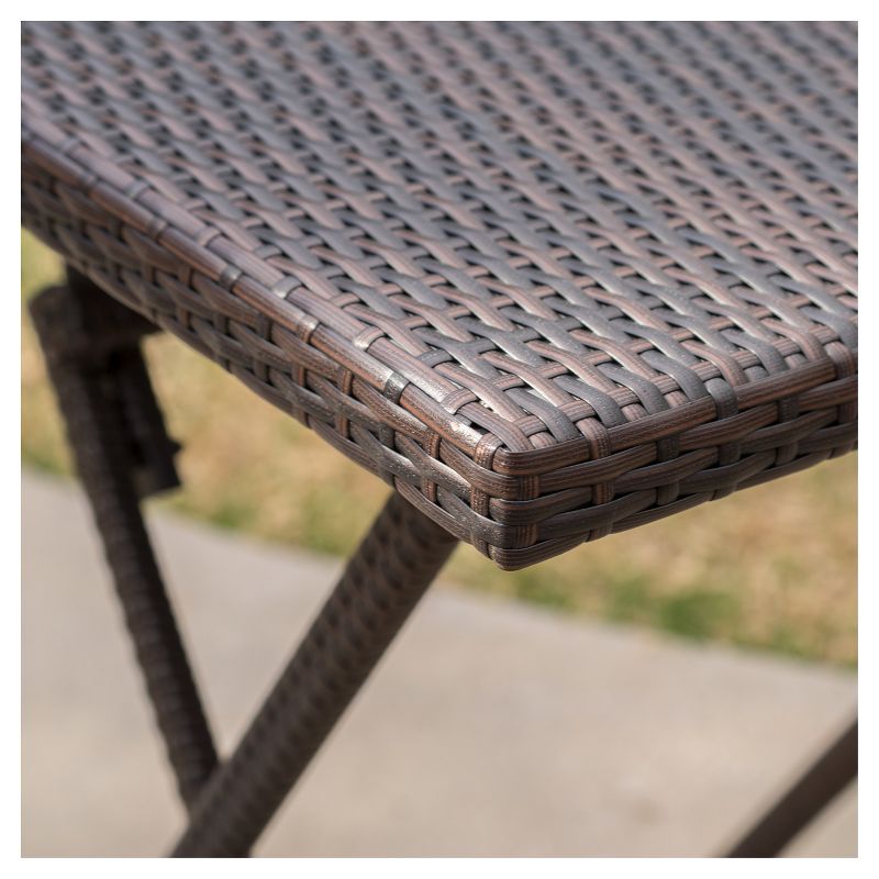 Margarita Square Wicker Bar Table Brown - Christopher Knight Home
