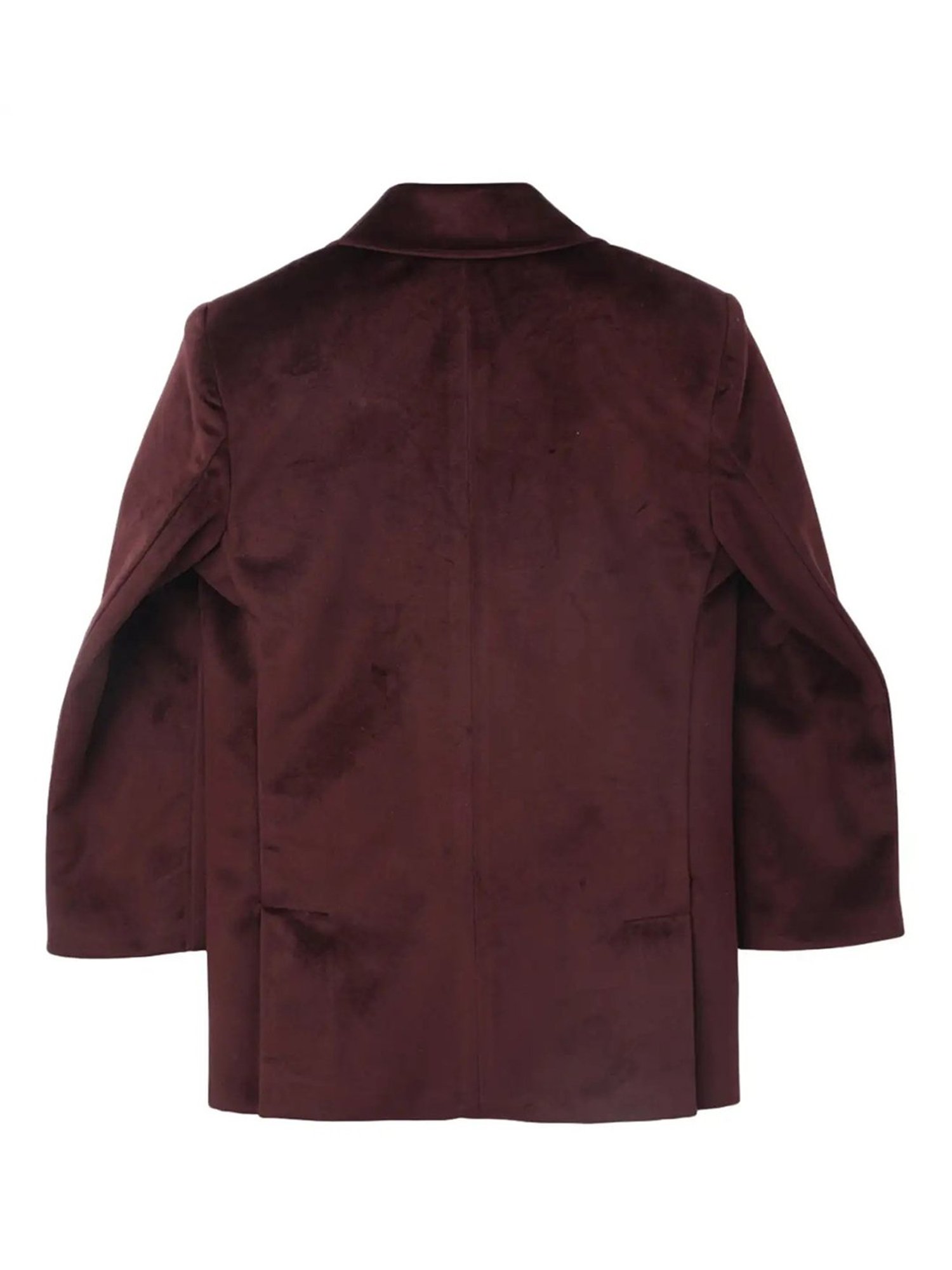 Blue Giraffe Kids Maroon Solid  Blazer