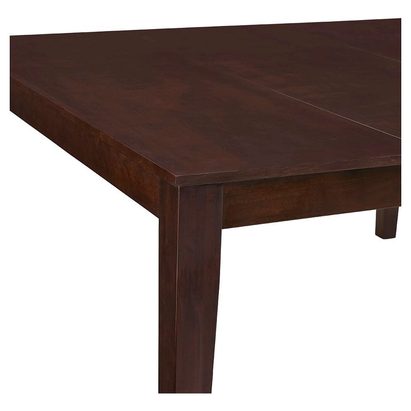 60" Cappuccino Wood Square Dining Table - Saracina Home