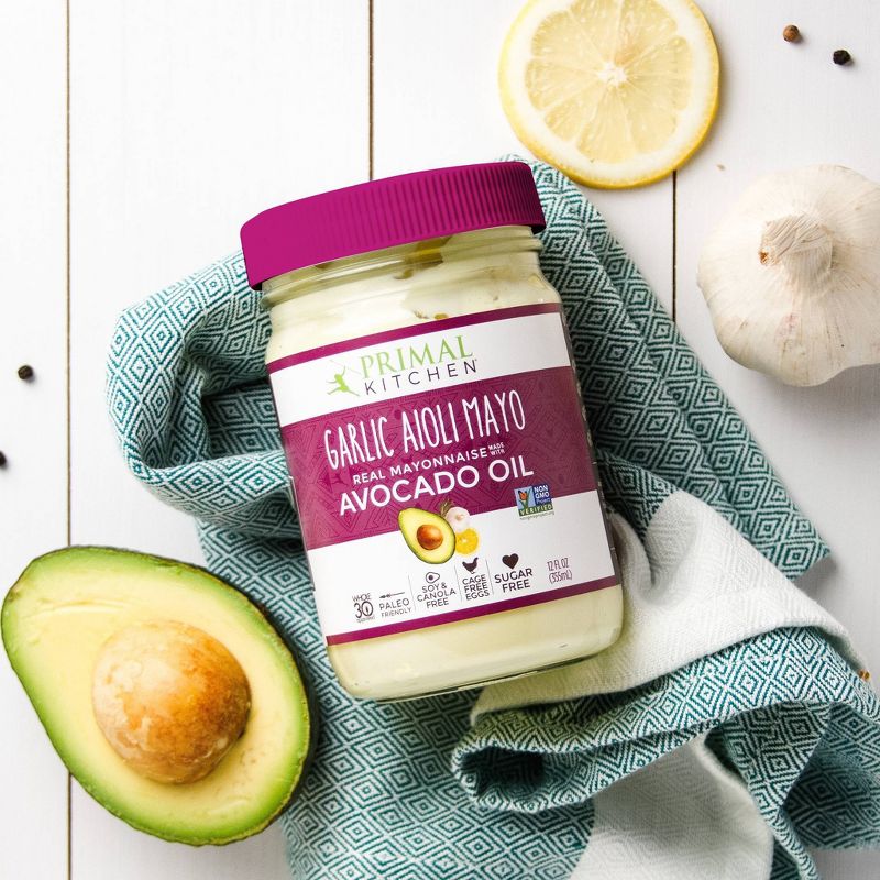 Primal Kitchen Garlic Aioli Mayo with Avocado Oil -12 fl oz