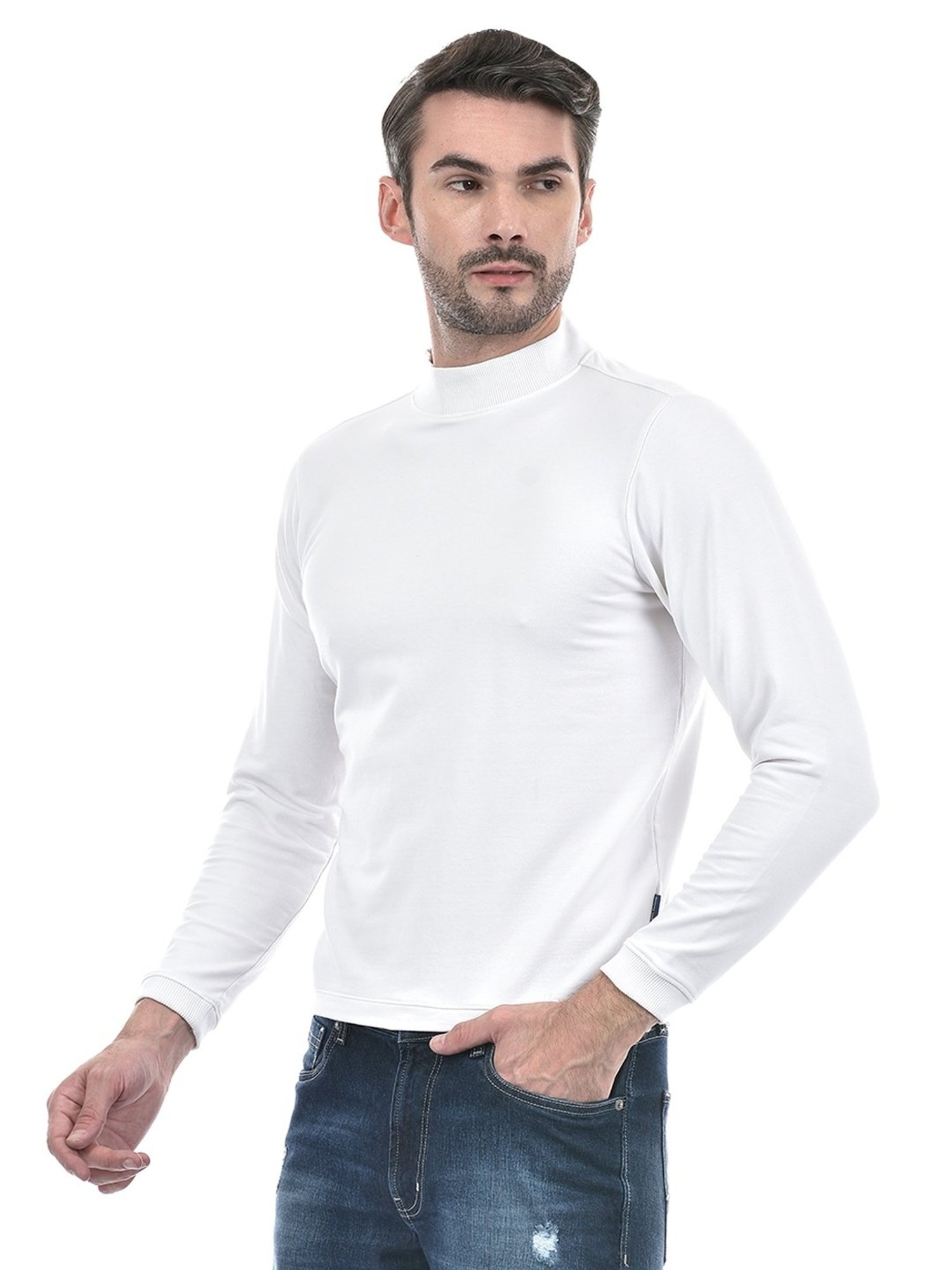 Numero Uno White Regular Fit Sweatshirt