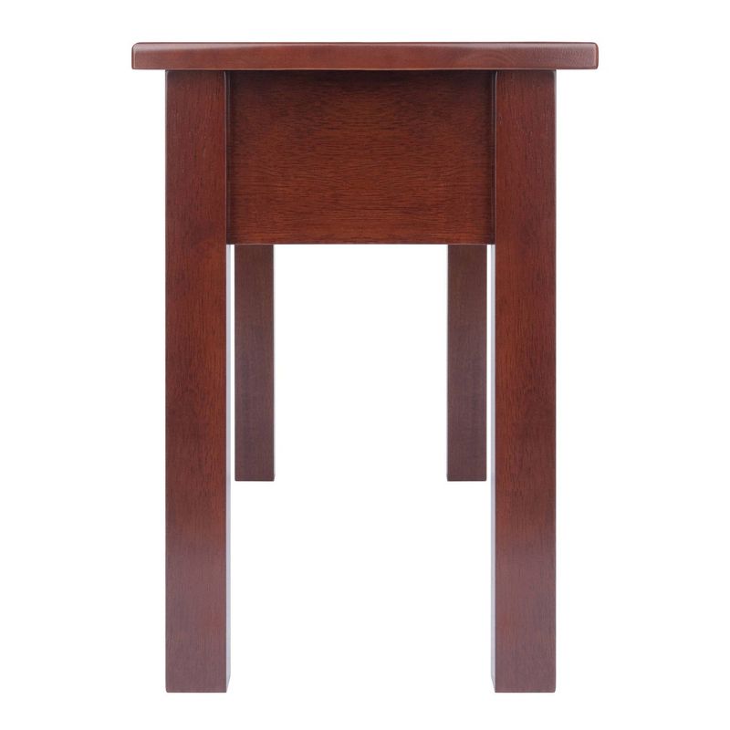 Emmet Entryway Storage Bench Walnut - Winsome