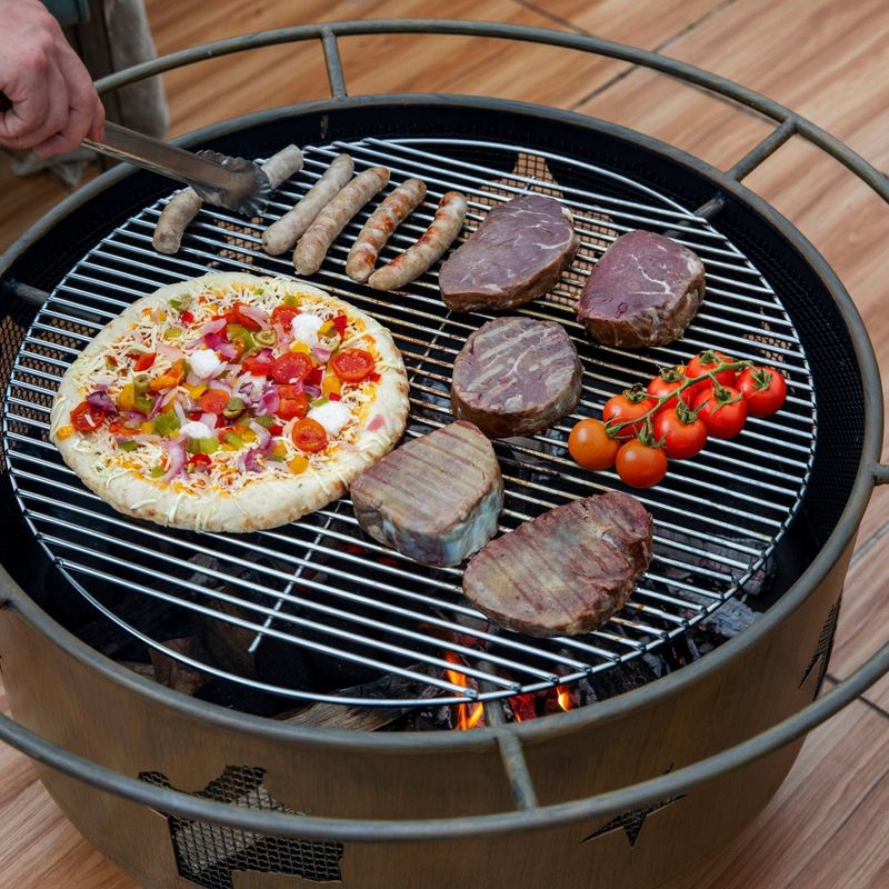 30" Wood Burning Fire Pit Bowl - Bronze - Nuu Garden