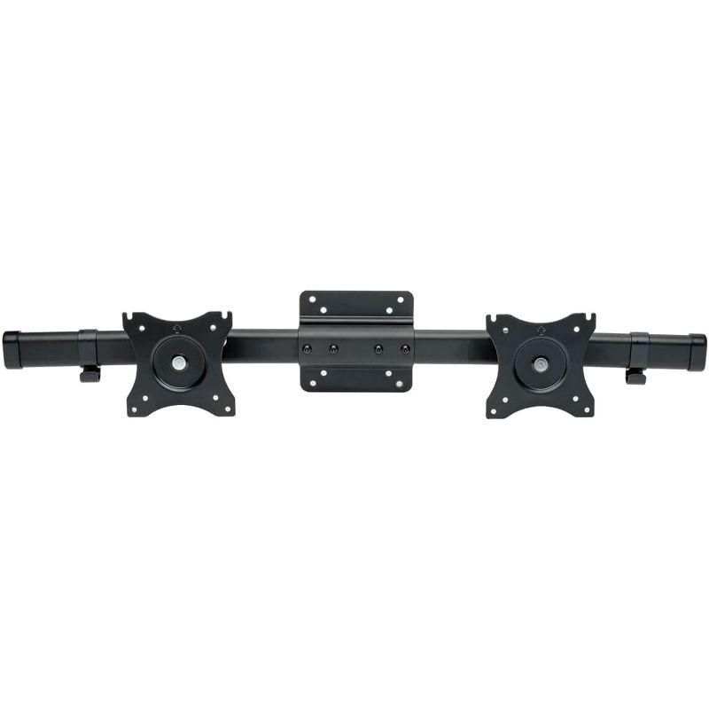 Tripp Lite Dual Display TV Monitor Mount Adapter Kit 13-27in Flat Screens - 27" Screen Support - 22 lb Load Capacity - Black
