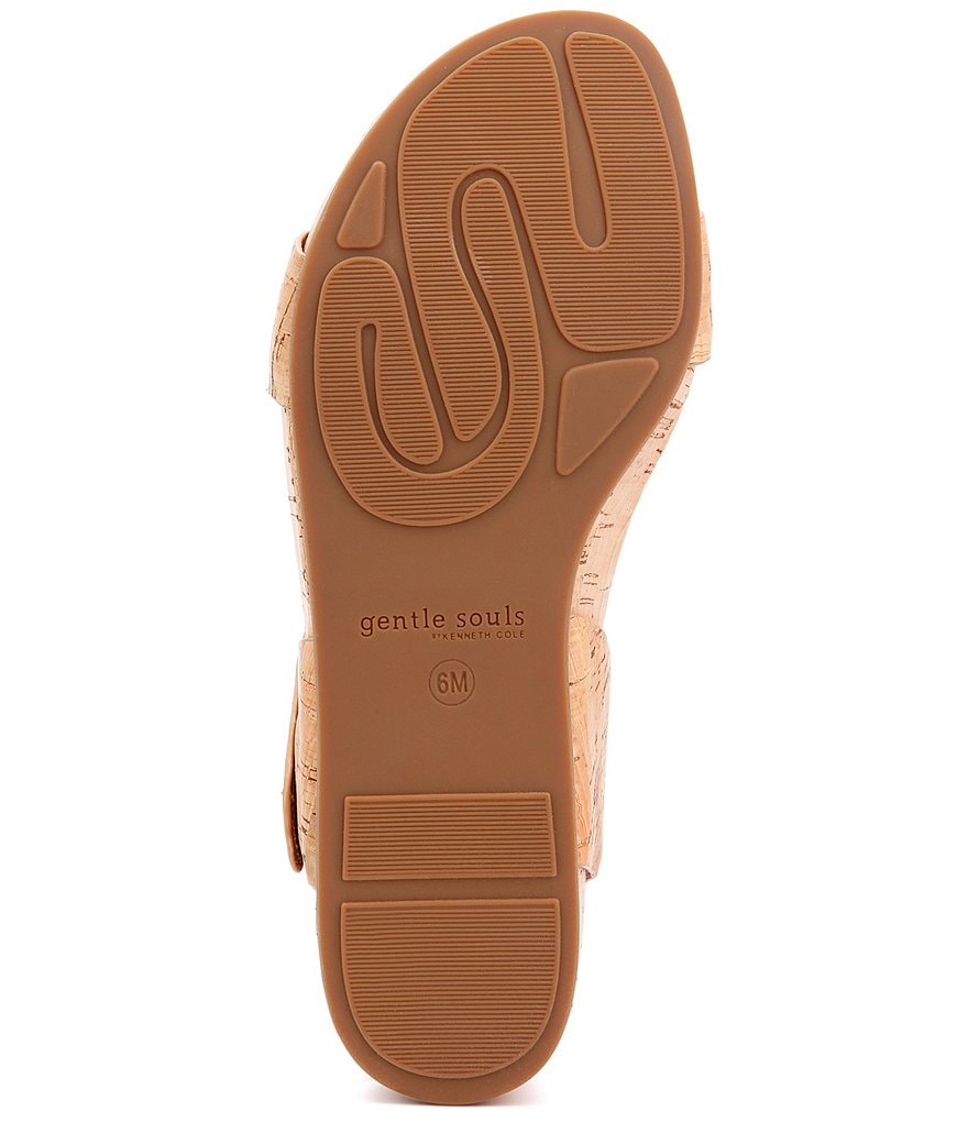 Gentle Souls Gisele Two Band Cork Wedge Sandals
