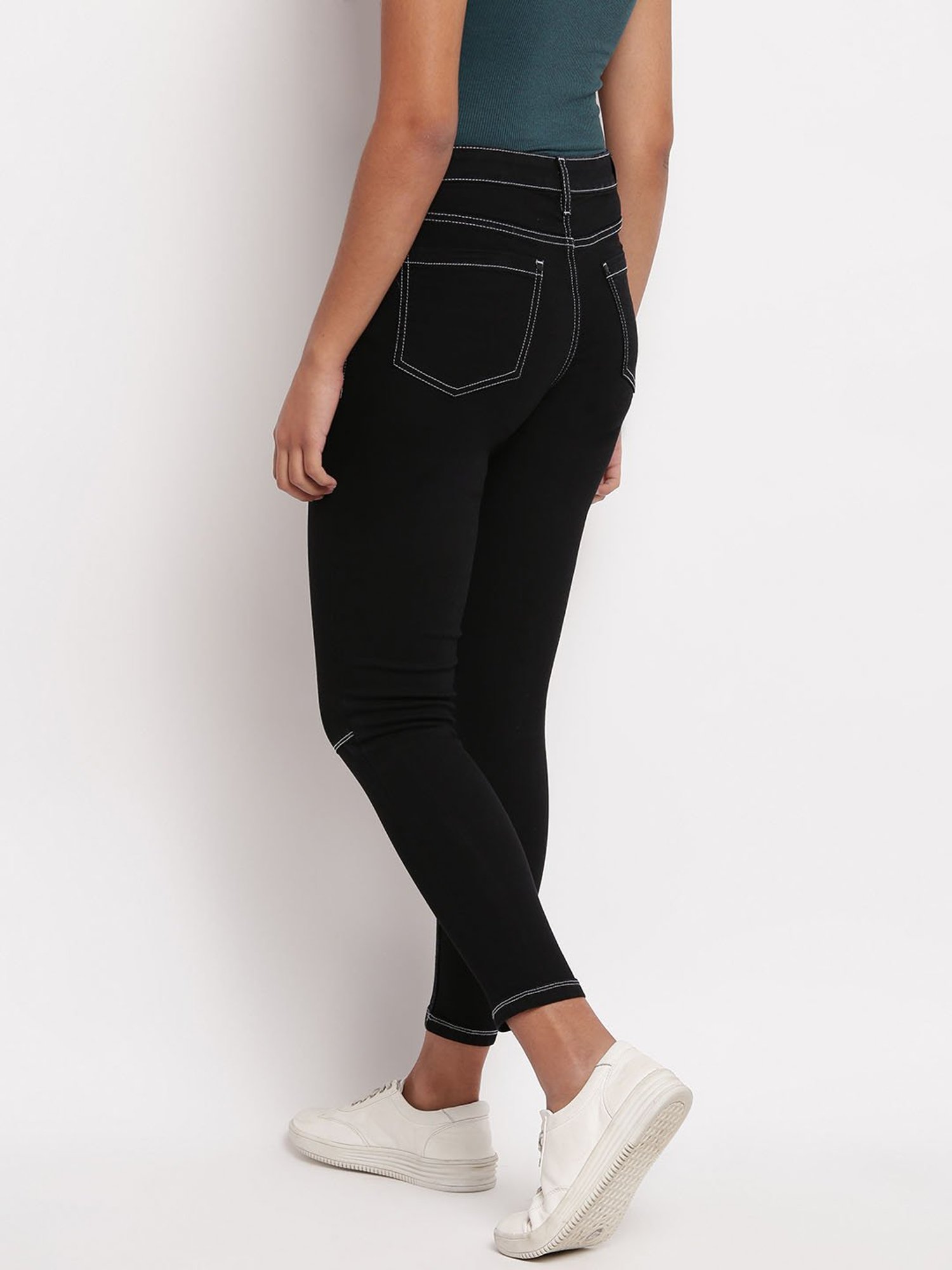Tales & Stories Black Mid Rise Jeans
