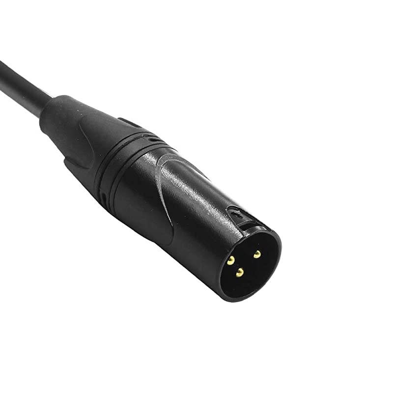 Profession 14 to XLR Microphone Cable 10FT 635mm 14 Inch TRS Male to 3 PIN XLR Male Balanced Cable Black