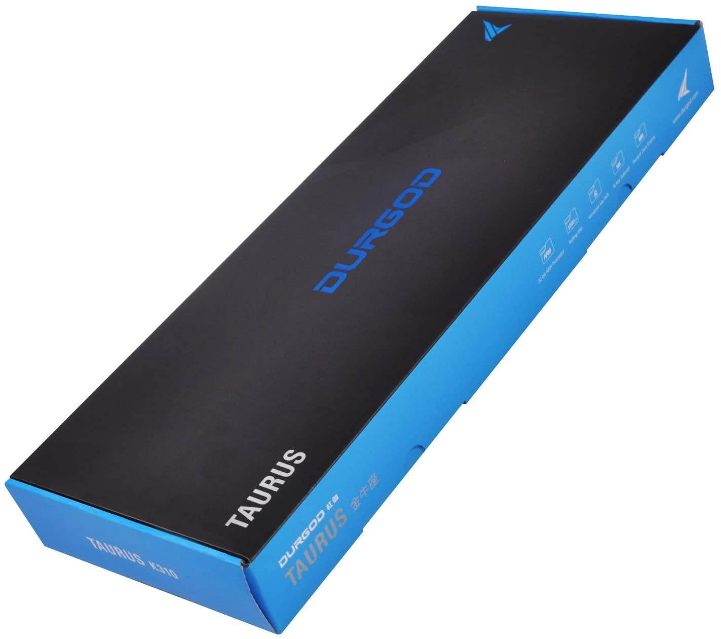 Durgod Taurus K310 Big Mechanical Gaming Keyboard - 104 Keys - Double Shot PBT - NKRO - USB Type C (Cherry Speed Silver,Black,ANSI/US)