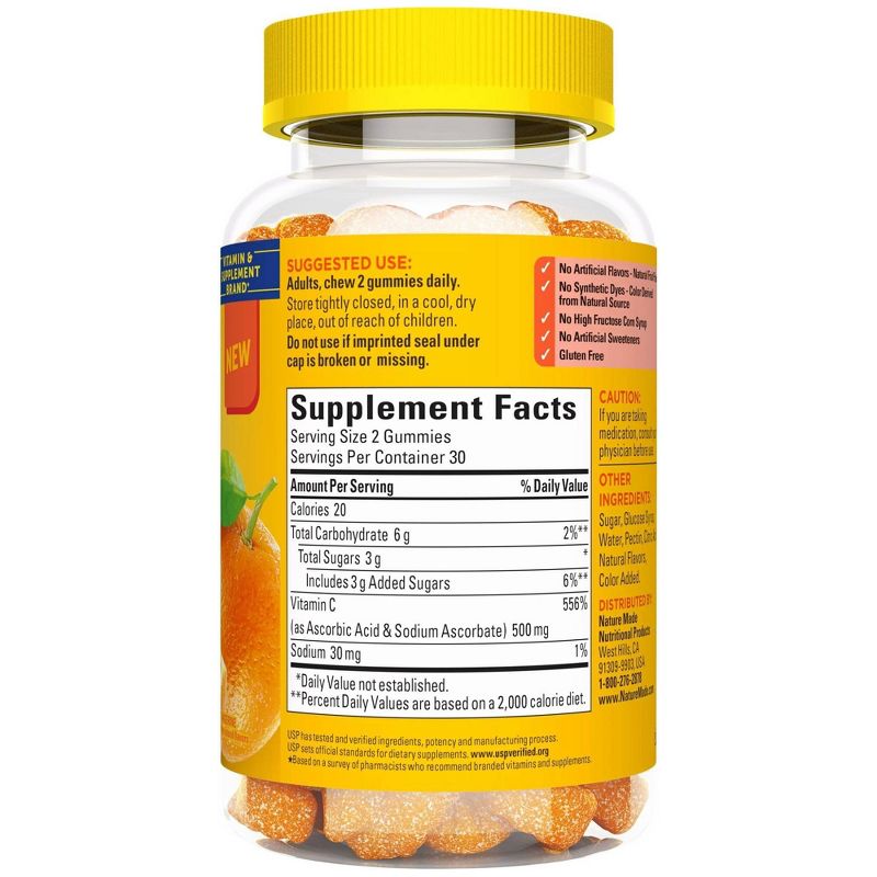 Nature Made Vitamin C 500mg Extra Strength Gummies - 60ct