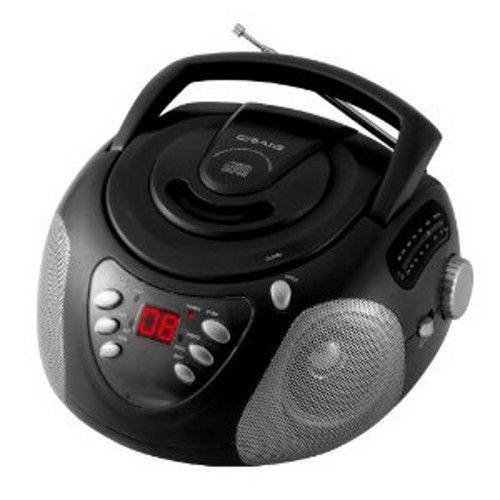 Craig Portable CD Boombox with AM/FM Radio, Black CD6918