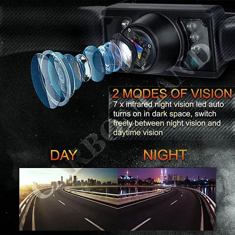 Backup-Camera for Car/Truck/RV Rear View Reversing Camera 170 Degrees Perfect View Angle Night Vision IP67