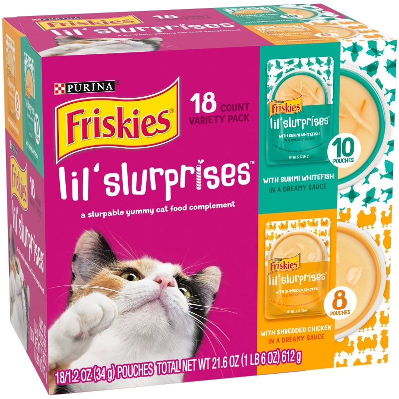 Friskies Lil' Slurprises Compliments Wet Cat Food - 18ct