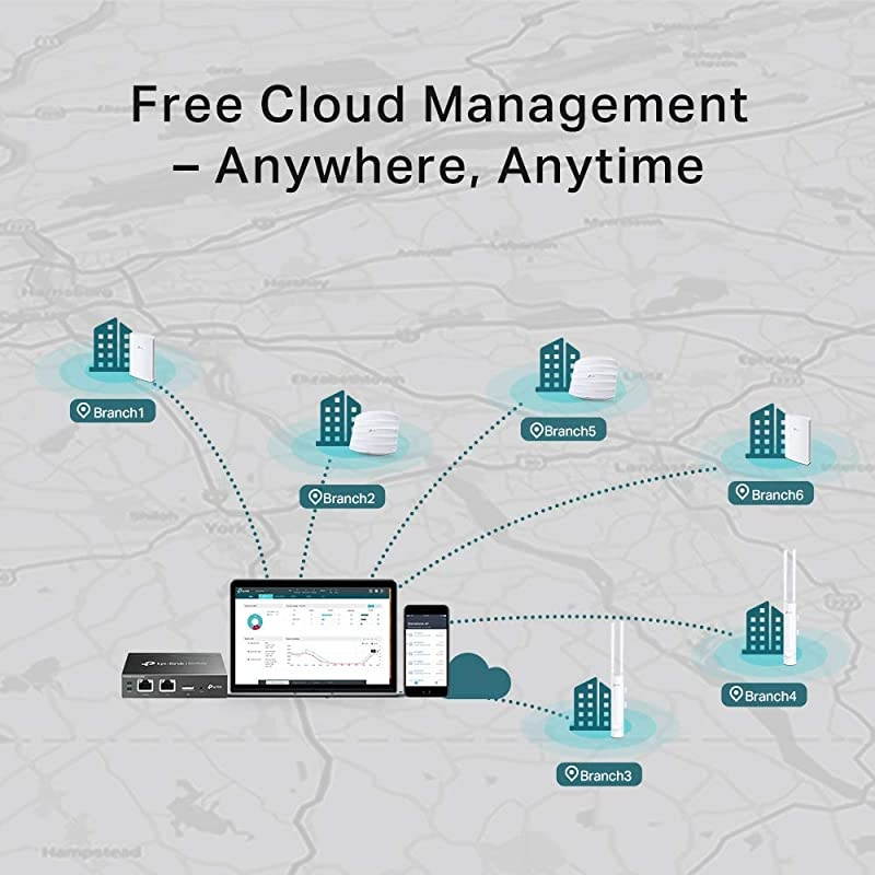 N300 Ceiling Mount Wireless WiFi Access Point Supports 8023af PoE EAP115 V4