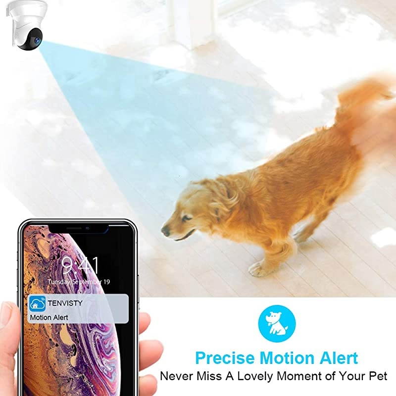 Wireless Home Camera HD Pet Cameras 2Pack Home Security System with Motion Detection TwoWay Audio Night Vision PTZ Indoor Surveillance System and Remote Monitor for BabyPet