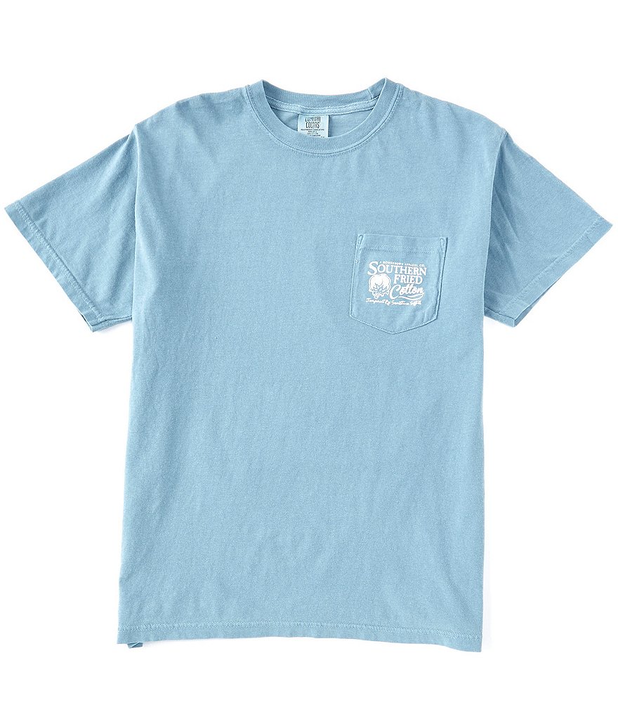 Southern Fried Cotton Men's Rise n Shine Short-Sleeve Pocket Graphic Tee