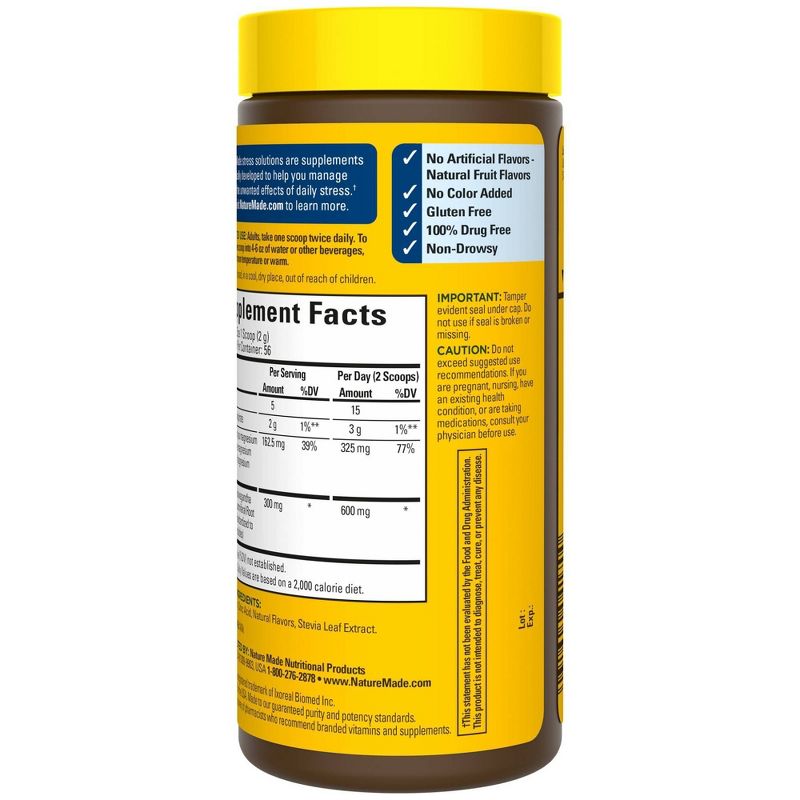 Nature Made Stress Solutions Calm Mind & Body Powder Drink Mix - 3.95oz