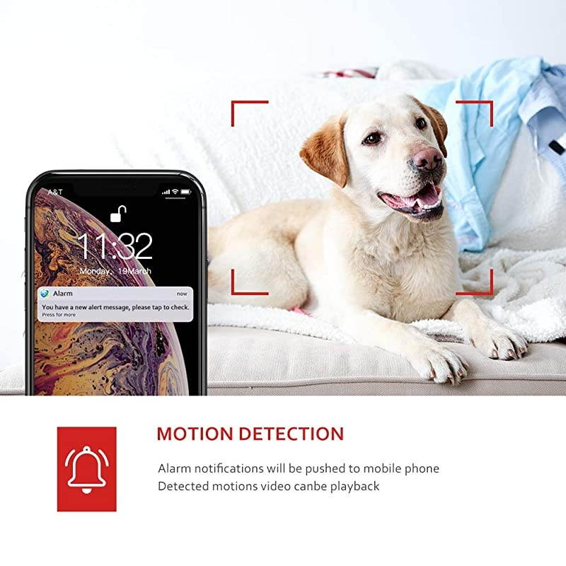 1080P FHD Baby Monitor Pet Camera 24G Wireless Indoor Home Security Camera with TwoWay Audio Motion Detection Night Vision for BabyPetNannyElderly Compatible with iOS amp Android System