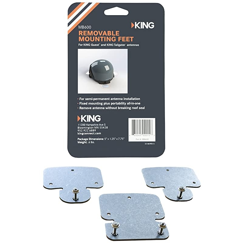 MB600 Removable Roof Mount Kit, Gray