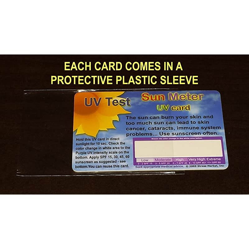 Meter UV Card - 6 Cards, Plastic Cards