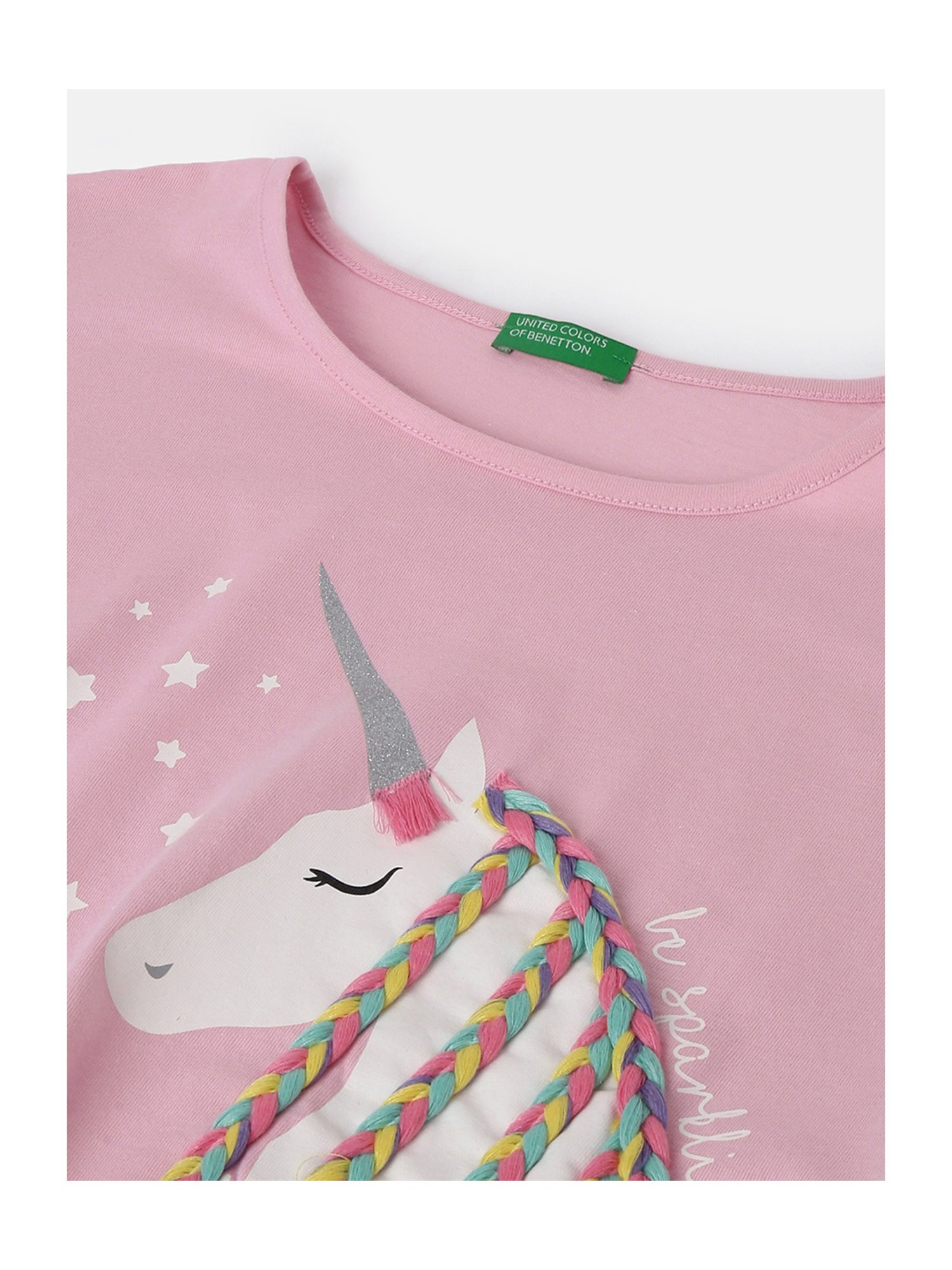 KIDS ONLY Anthracite Black Cotton Printed T-Shirt