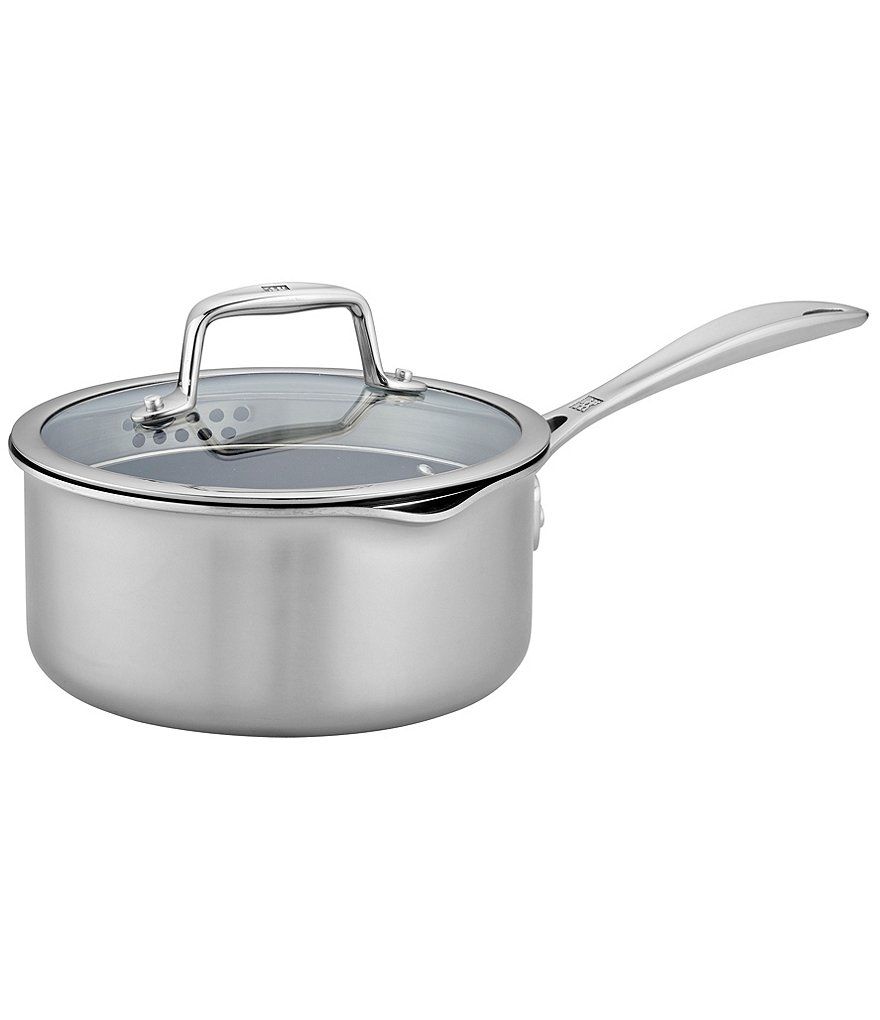 Zwilling Clad CFX 2-qt Stainless Steel Ceramic Nonstick Saucepan