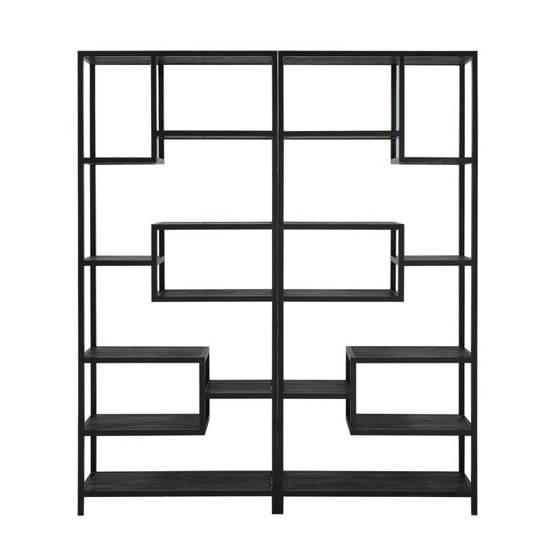 82" Messick Etagere Brown - Treasure Trove Accents