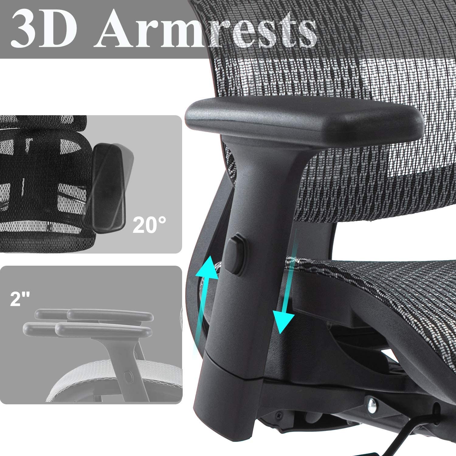 Gaming Chair, Racing Style Computer Desk Chair Padded Armrests Ergonomic Lumbar Support Adjustable Height