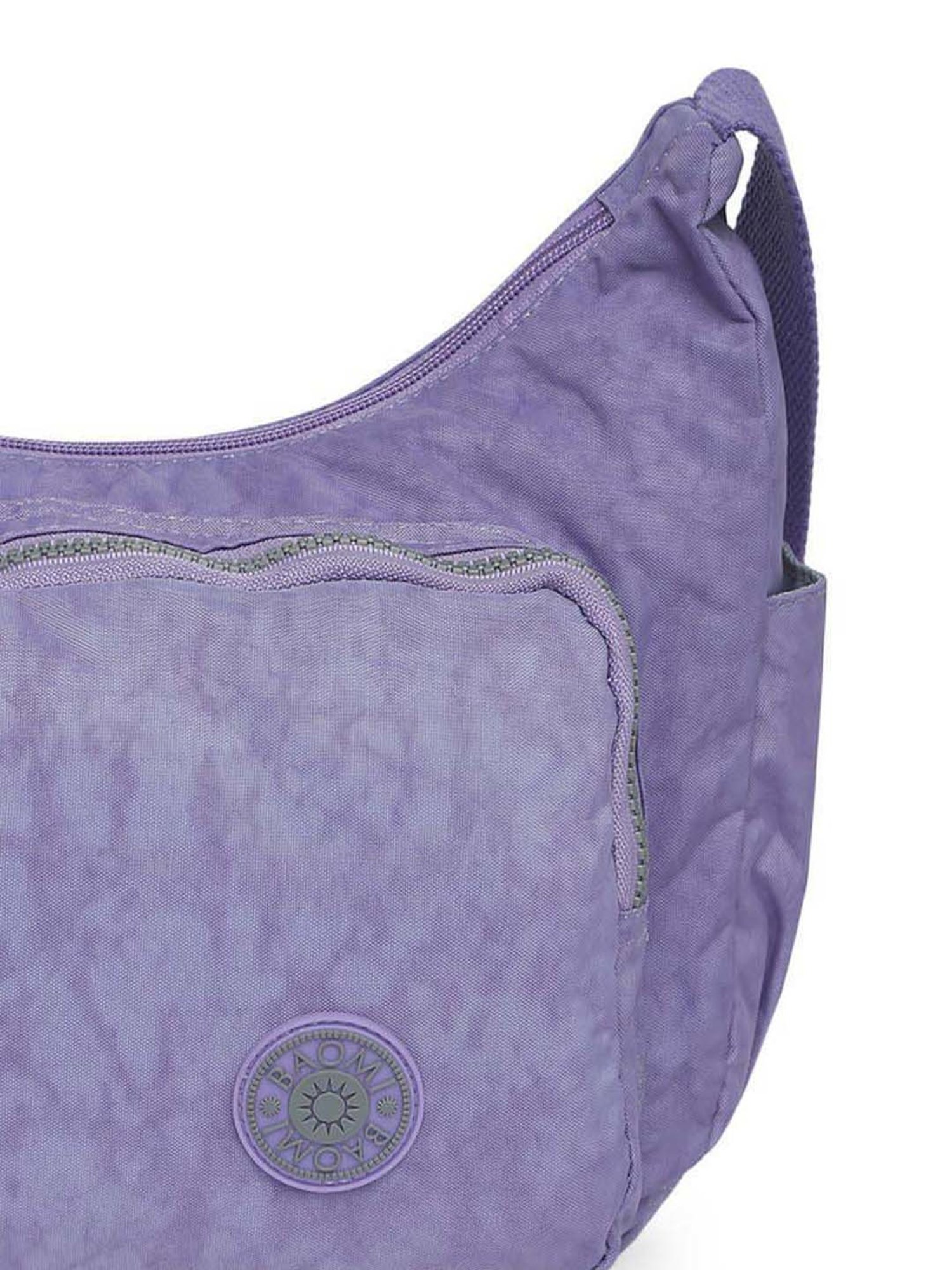 Baomi Purple Solid Medium Cross Body Bag