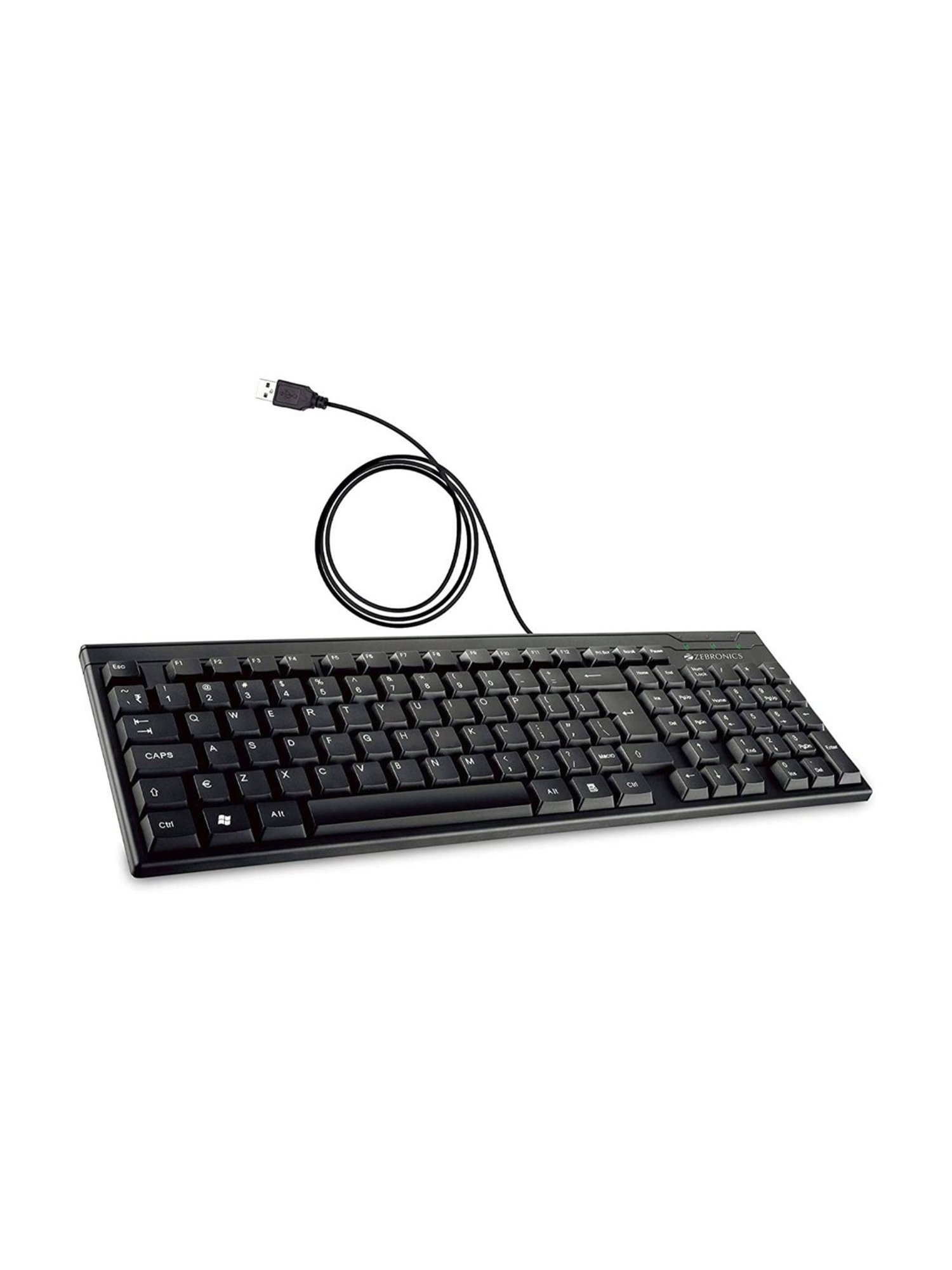 Zebronics K35 Wired USB Desktop Keyboard & Power Mouse (Black)
