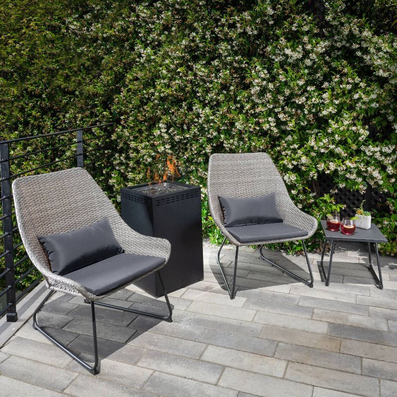 Accent 4pc Fire Pit Seating Set Gray - Hanover