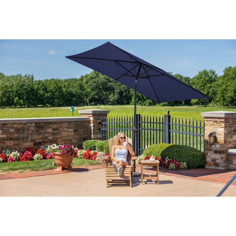6.5' x 10' Adriatic Rectangular Market Umbrella - Island Umbrella