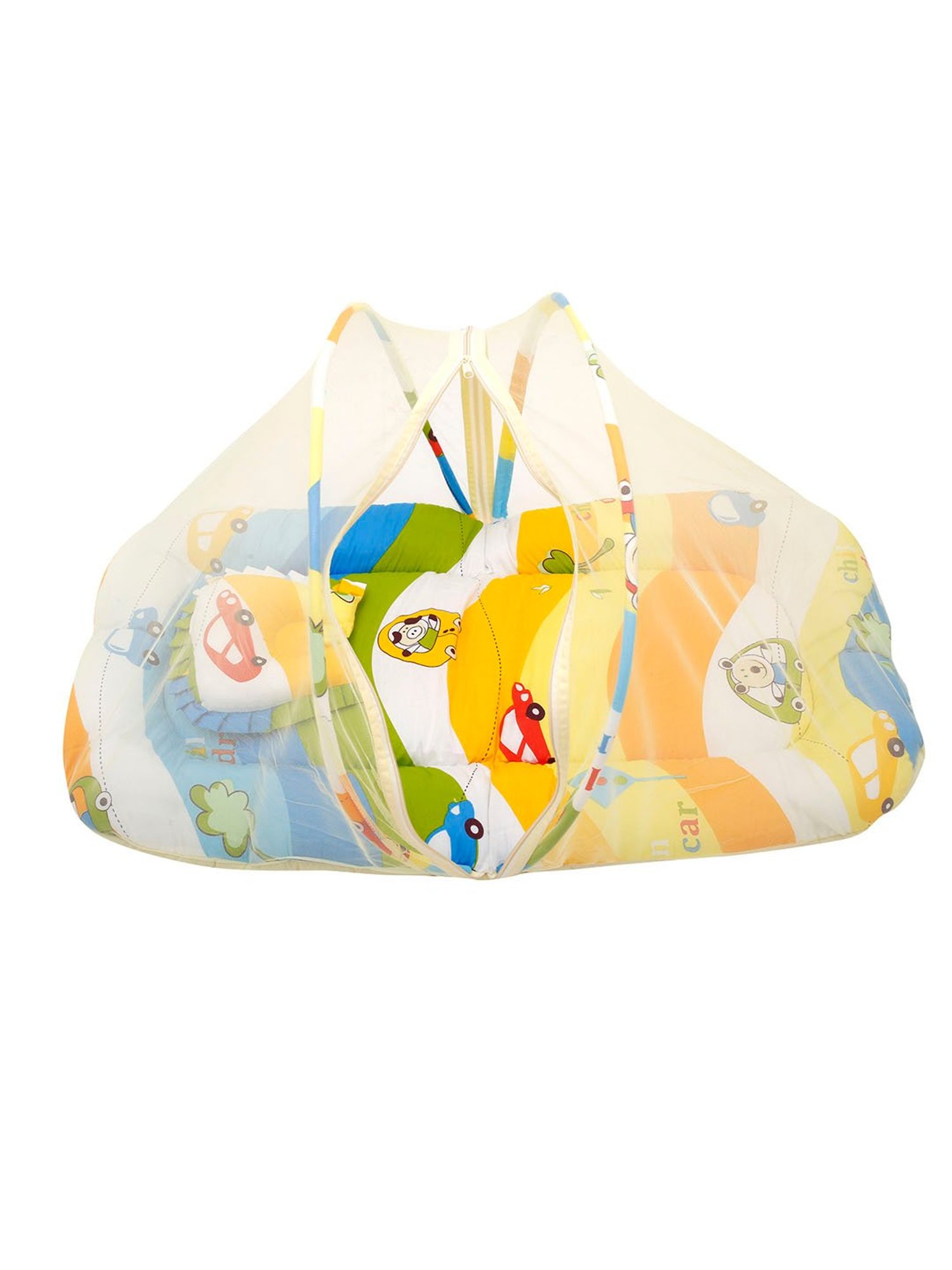 Baby Moo Tent Mattress Set with Neck Pillow Cruising In My Car Multicolour