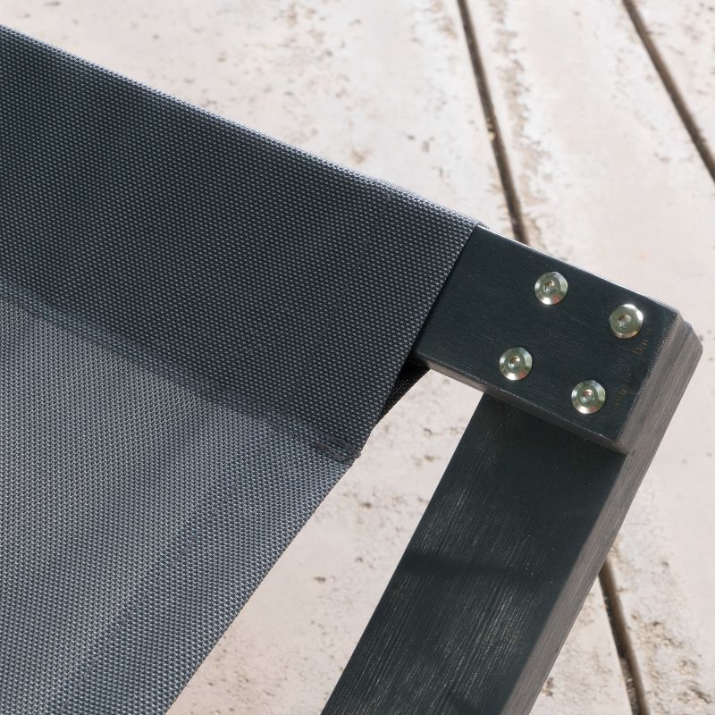 NewPort Outdoor Wicker Chaise Lounge - Dark Gray - Coaster