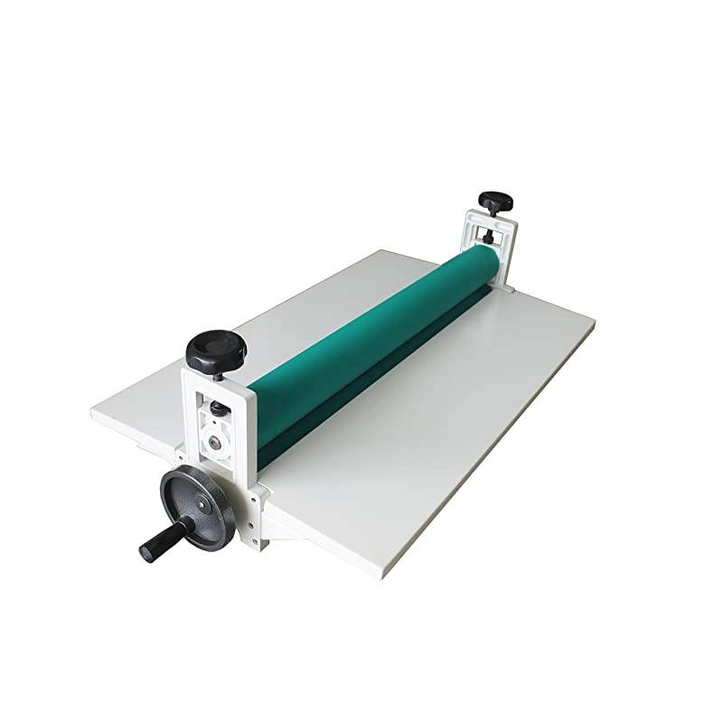 29.5 Inch Cold Laminator Machine Manual Vinyl Photo Film Cold laminator Hand Crank Pressure Cold Roll laminator Max. Laminating 0.4 Inch