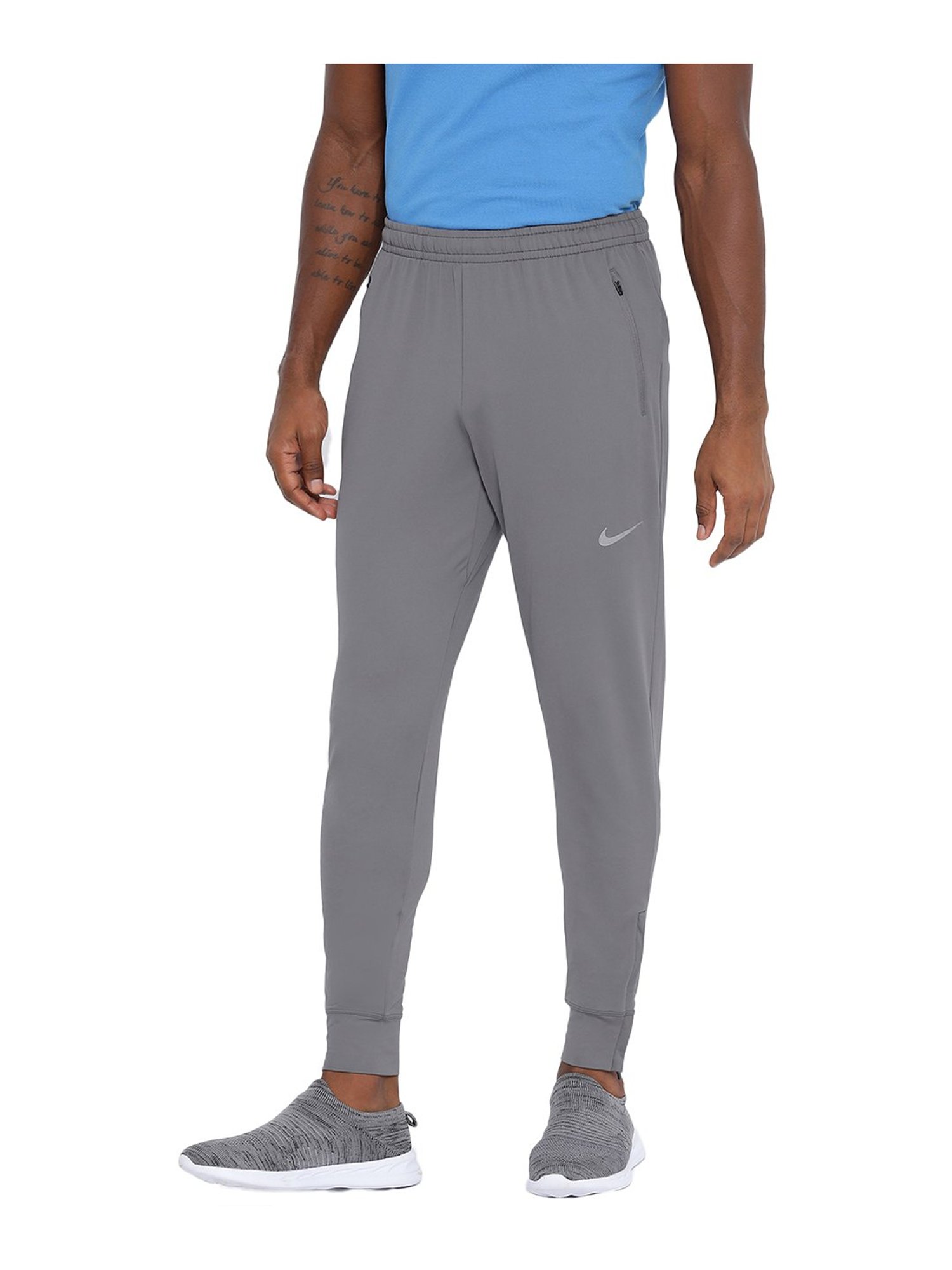 Nike Grey Polyester Trackpants