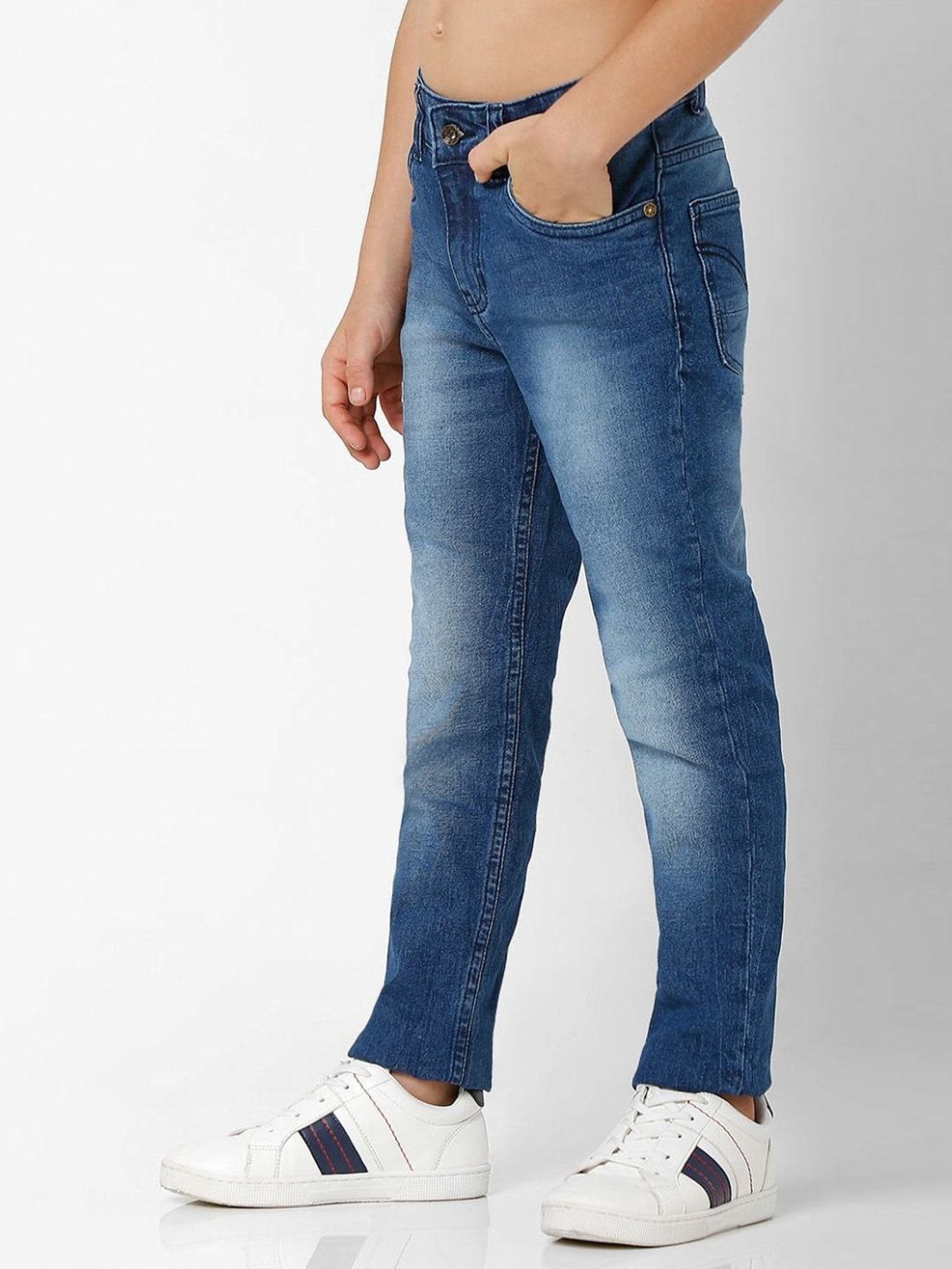 Gas Boys Blue Slim Fit Jeans