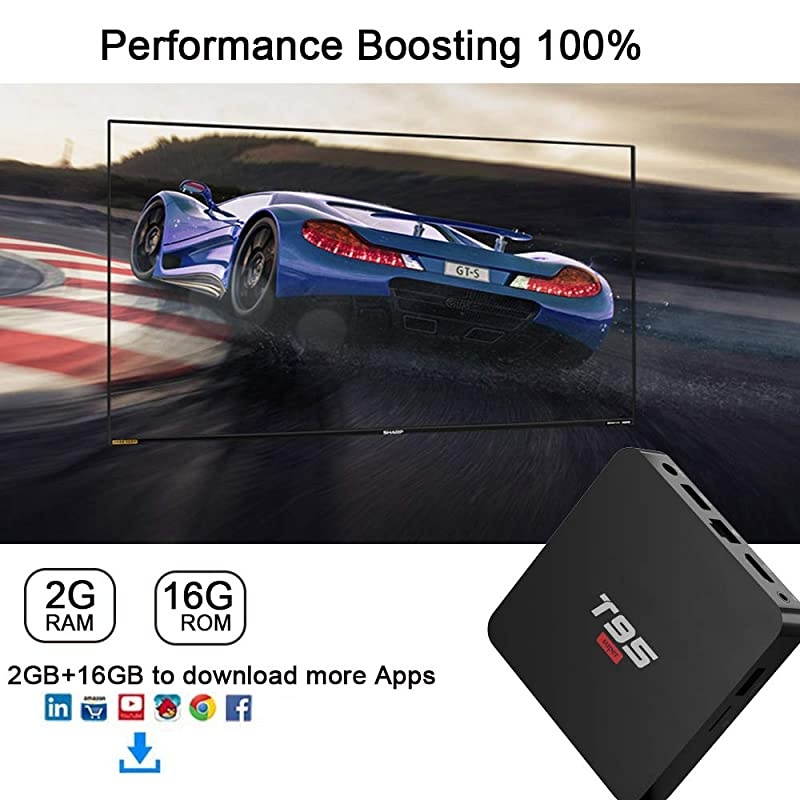 100 TV BoxT95 Super Box 2GB Ram 16GB Rom QuadCore Allwinner H3 Support WiFi 24GHz 3D 4K Media Player Smart TV Box