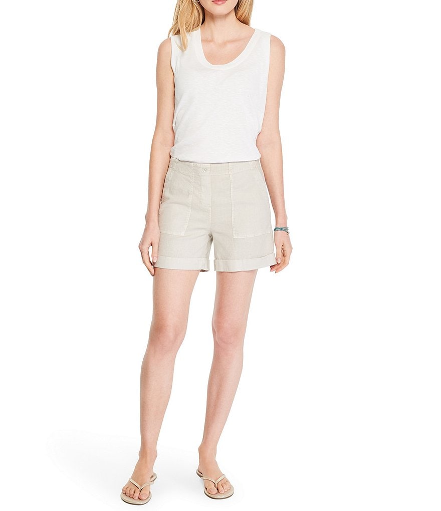NIC + ZOE Stretch Linen All Around High Rise Shorts