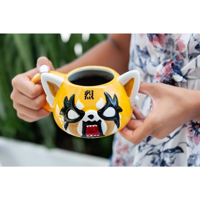 Se7en20 Aggretsuko Angry Face Ceramic Figural Mug
