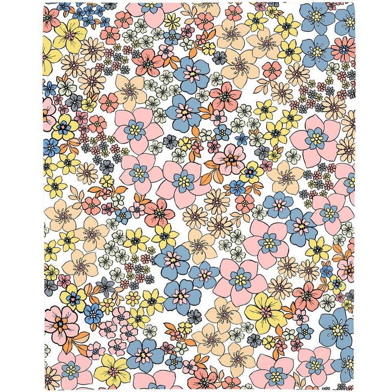 NoJo Retro Floral Mini Crib Sheet