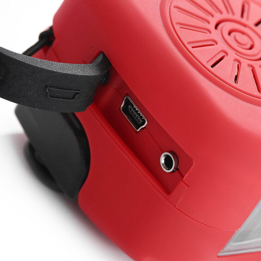 KA340 5Way Powered Rechargeable LED Camping Lantern Emergency AMFMSW NOAA Weather Alert Radio with Bluetooth Flashlight 5V USB Mobile Phone Charger MP3 Player Siren Gold