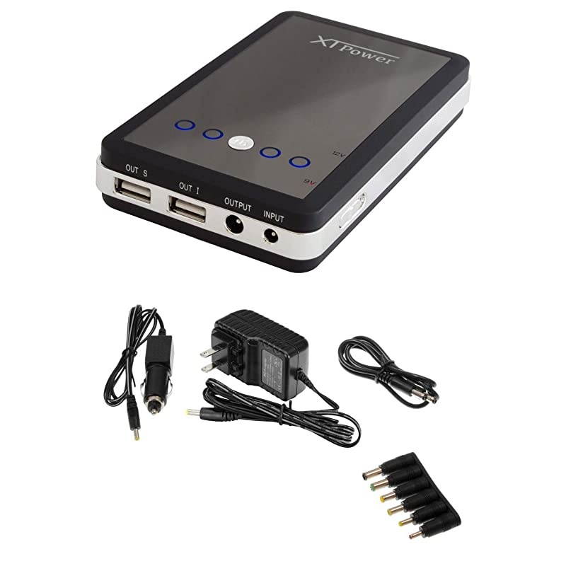MP10000 External Battery Pack with 10000mAh Dual USB 5V DC 9V 12V 2A for Tablets Digital Cameras PSP NDS NDSL GoPro Smart Phones US Wall Charger Car Charger Included